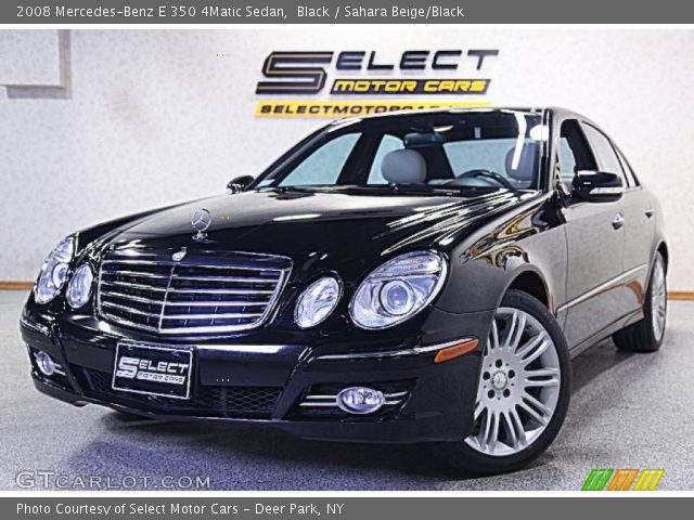 2008 Mercedes-Benz E 350 4Matic Sedan in Black