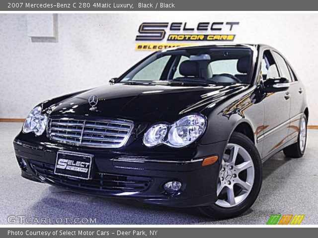 2007 Mercedes-Benz C 280 4Matic Luxury in Black