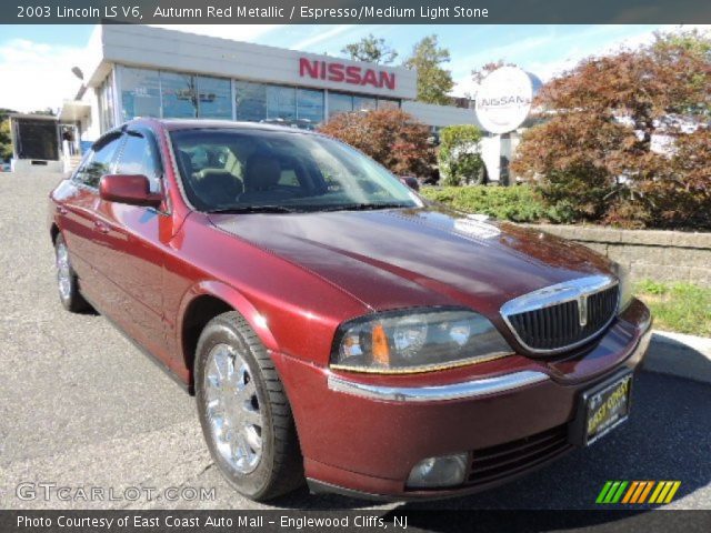 2003 Lincoln LS V6 in Autumn Red Metallic