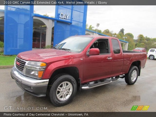 2010 GMC Canyon SLE Extended Cab 4x4 in Merlot Jewel Metallic