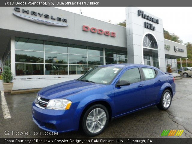 2013 Dodge Avenger SE V6 in Blue Streak Pearl