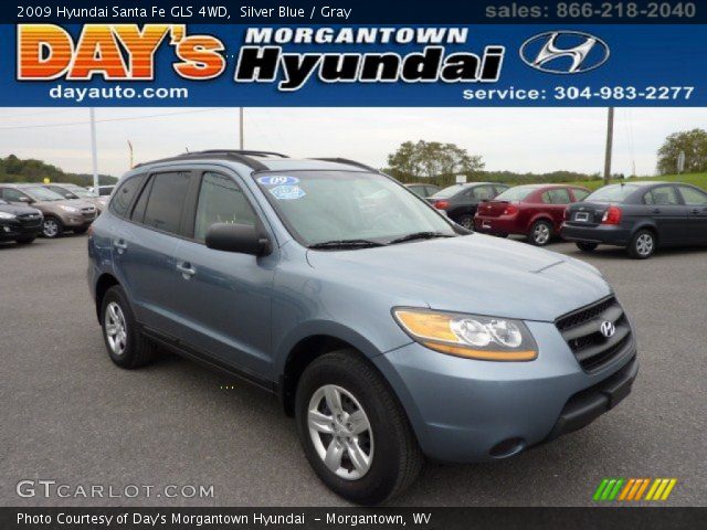 2009 Hyundai Santa Fe GLS 4WD in Silver Blue