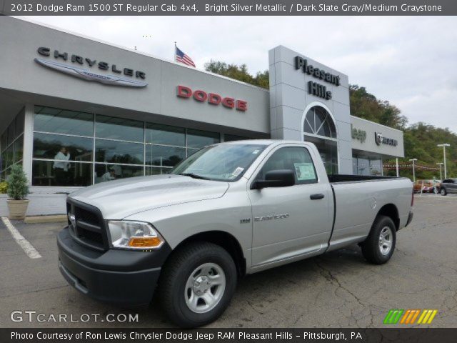 2012 Dodge Ram 1500 ST Regular Cab 4x4 in Bright Silver Metallic