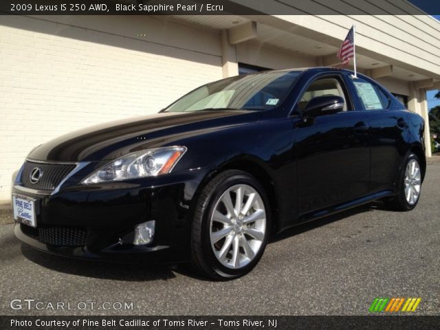 2009 Lexus IS 250 AWD in Black Sapphire Pearl