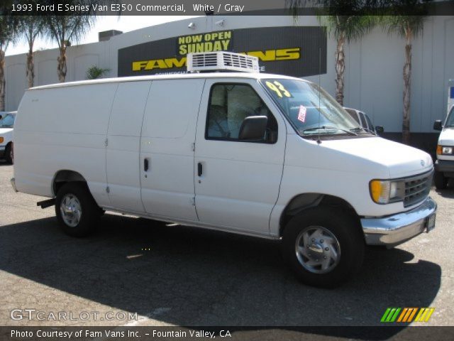 1993 Ford E Series Van E350 Commercial in White