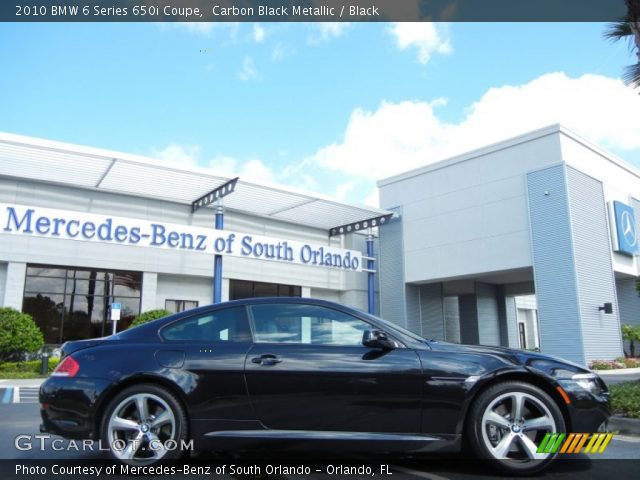 2010 BMW 6 Series 650i Coupe in Carbon Black Metallic