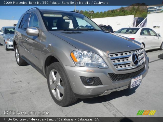 2009 Mercedes-Benz ML 350 4Matic in Sand Beige Metallic