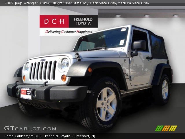 2009 Jeep Wrangler X 4x4 in Bright Silver Metallic