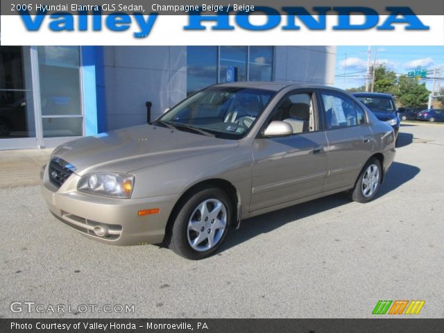 2006 Hyundai Elantra GLS Sedan in Champagne Beige