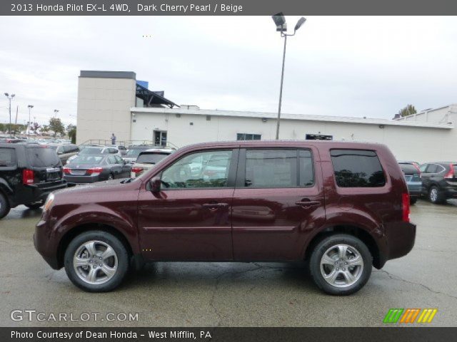 2013 Honda Pilot EX-L 4WD in Dark Cherry Pearl