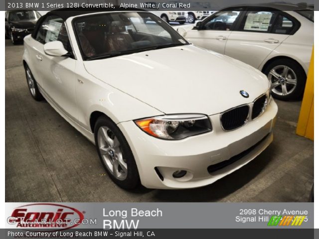 Bmw 128i white red interior #6