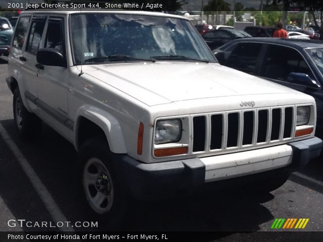 2001 Jeep Cherokee Sport 4x4 in Stone White