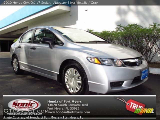 2010 Honda Civic DX-VP Sedan in Alabaster Silver Metallic