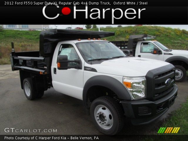 2012 Ford F550 Super Duty XL Regular Cab 4x4 Dump Truck in Oxford White