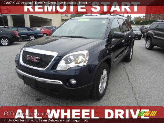 2007 GMC Acadia SLE AWD in Deep Blue Metallic