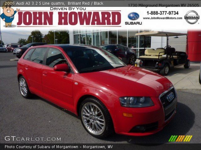 2006 Audi A3 3.2 S Line quattro in Brilliant Red