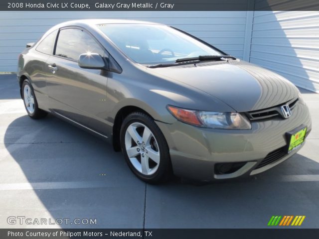 2008 Honda Civic LX Coupe in Galaxy Gray Metallic