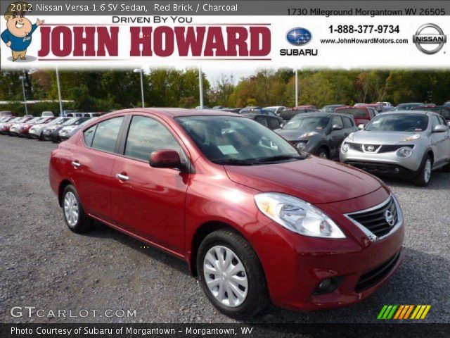 2012 Nissan Versa 1.6 SV Sedan in Red Brick