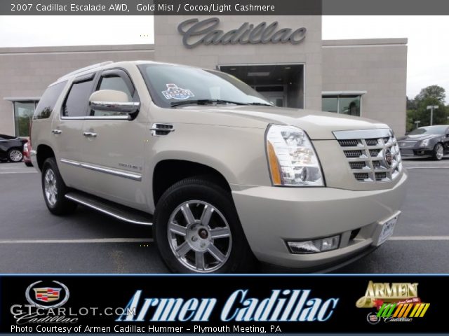 2007 Cadillac Escalade AWD in Gold Mist