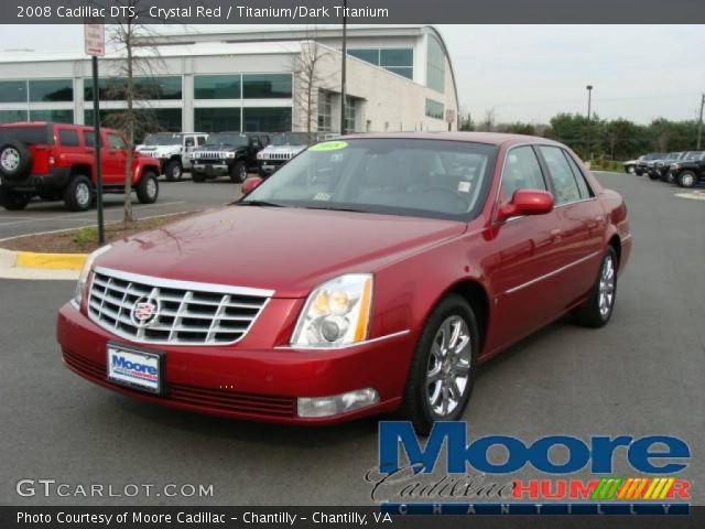 2008 Cadillac DTS  in Crystal Red