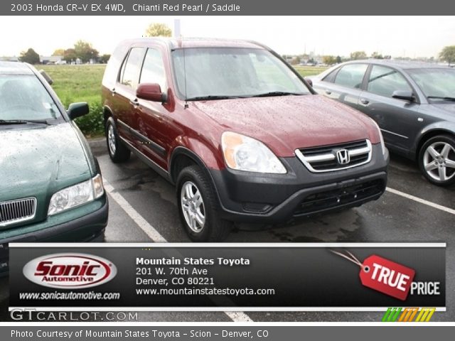 2003 Honda CR-V EX 4WD in Chianti Red Pearl