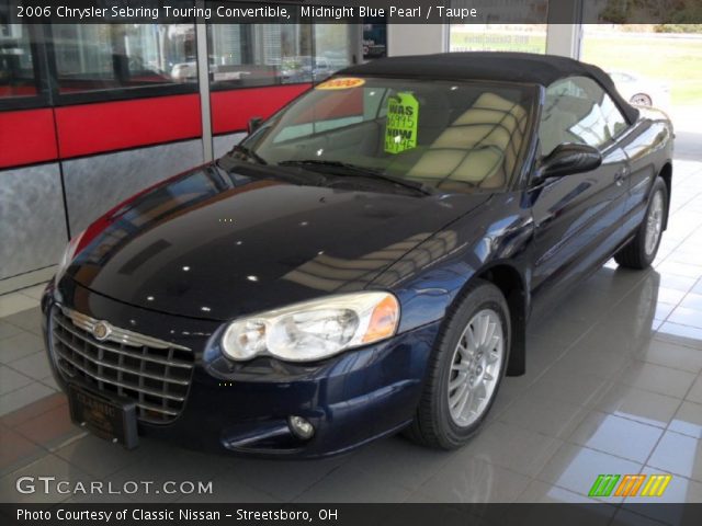2006 Chrysler Sebring Touring Convertible in Midnight Blue Pearl