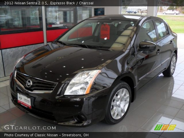 2012 Nissan Sentra 2.0 S in Espresso Black