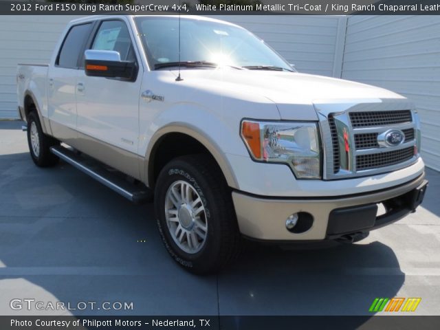 2012 Ford F150 King Ranch SuperCrew 4x4 in White Platinum Metallic Tri-Coat