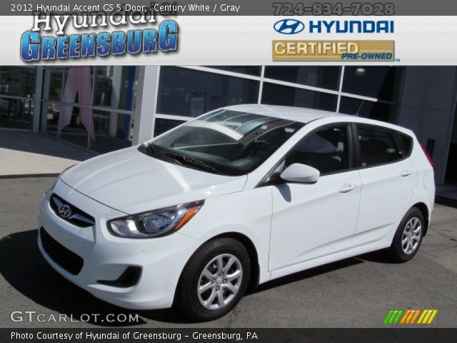 2012 Hyundai Accent GS 5 Door in Century White