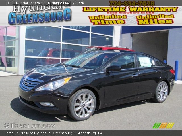 2013 Hyundai Sonata SE in Midnight Black