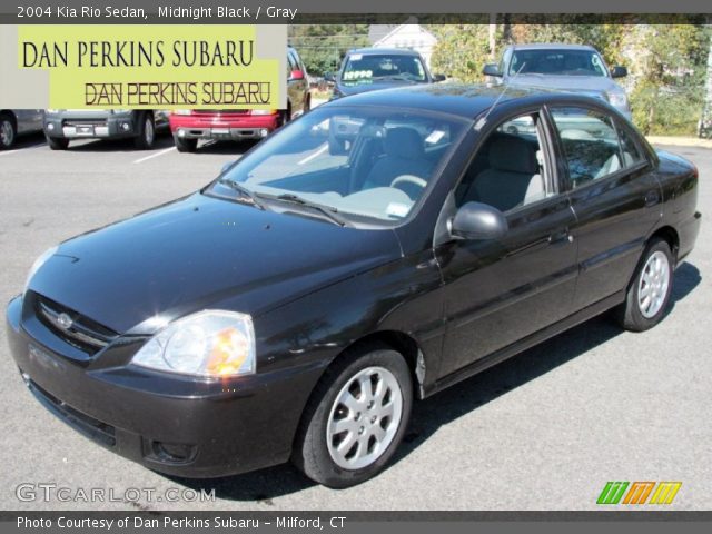 2004 Kia Rio Sedan in Midnight Black