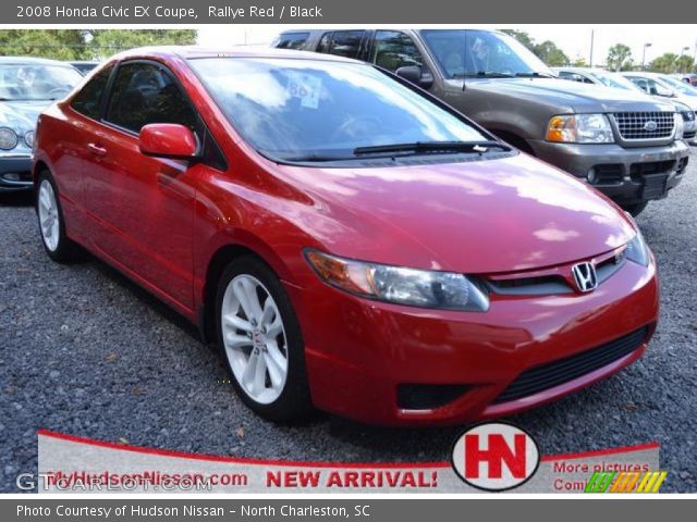 2008 Honda Civic EX Coupe in Rallye Red