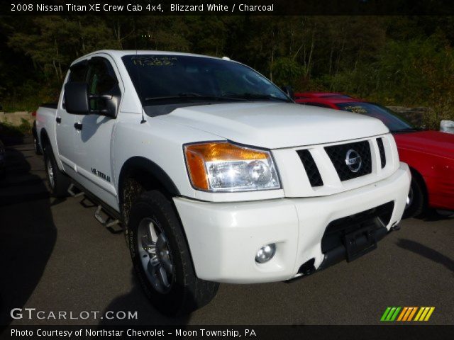 2008 Nissan Titan XE Crew Cab 4x4 in Blizzard White