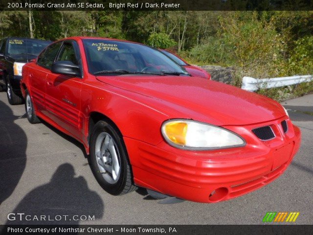 2001 Pontiac Grand Am SE Sedan in Bright Red