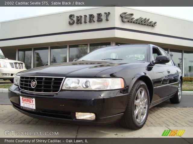 2002 Cadillac Seville STS in Sable Black