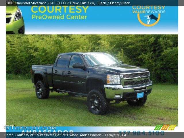 2008 Chevrolet Silverado 2500HD LTZ Crew Cab 4x4 in Black