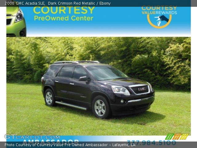 2008 GMC Acadia SLE in Dark Crimson Red Metallic