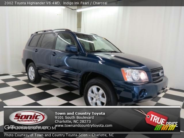 2002 Toyota Highlander V6 4WD in Indigo Ink Pearl