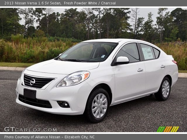 2013 Nissan Versa 1.6 SV Sedan in Fresh Powder White