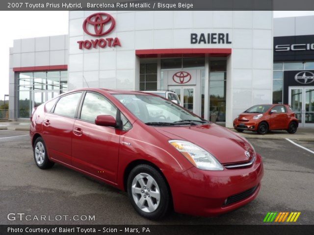2007 Toyota Prius Hybrid in Barcelona Red Metallic