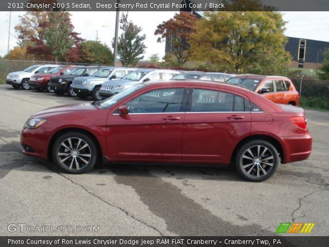 Deep Cherry Red Crystal Pearl Coat 2012 Chrysler 200 S