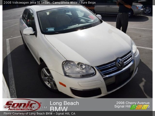 2008 Volkswagen Jetta SE Sedan in Campanella White