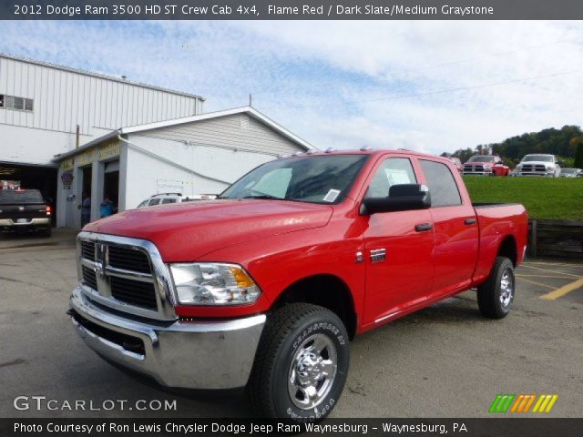 2012 Dodge Ram 3500 HD ST Crew Cab 4x4 in Flame Red