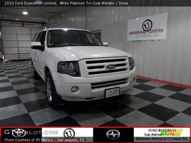 2010 Ford Expedition Limited in White Platinum Tri-Coat Metallic