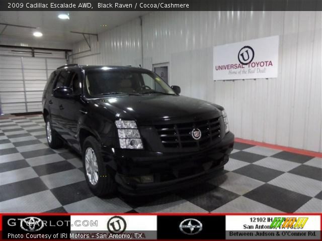 2009 Cadillac Escalade AWD in Black Raven