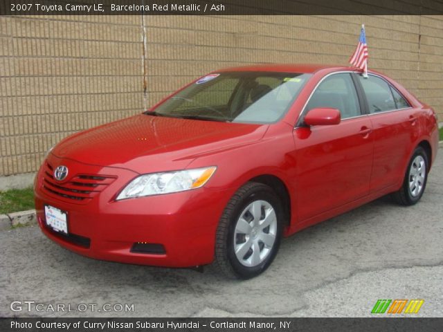 2007 Toyota Camry LE in Barcelona Red Metallic