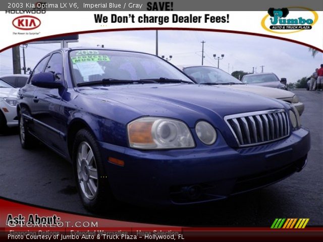 2003 Kia Optima LX V6 in Imperial Blue
