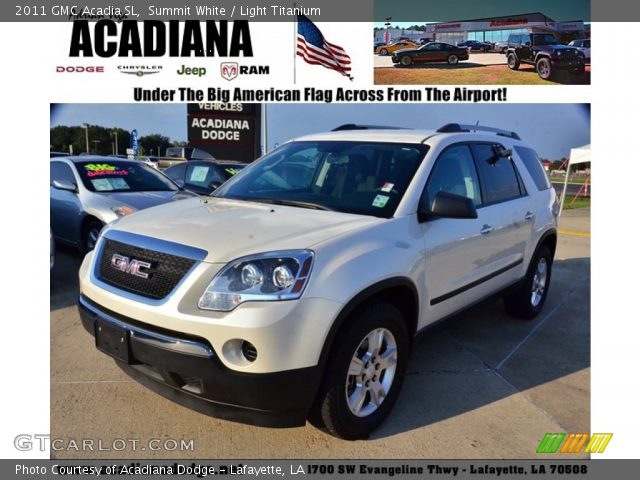 2011 GMC Acadia SL in Summit White