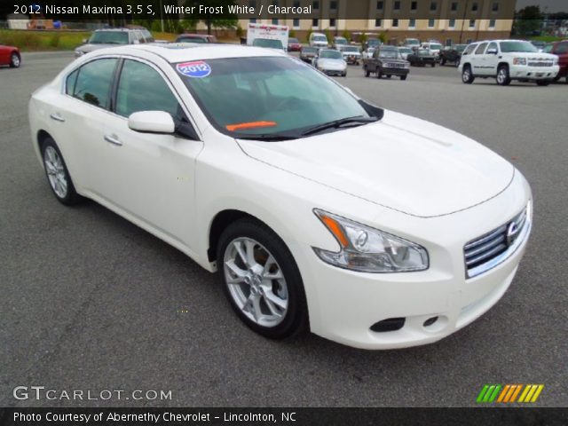 2012 Nissan Maxima 3.5 S in Winter Frost White