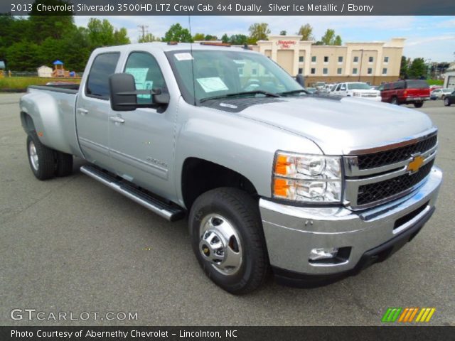 2013 Chevrolet Silverado 3500HD LTZ Crew Cab 4x4 Dually in Silver Ice Metallic